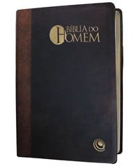 BÍBLIA DO HOMEM - MARROM - TAMANHO MÉDIO CÓDIGO SG32810